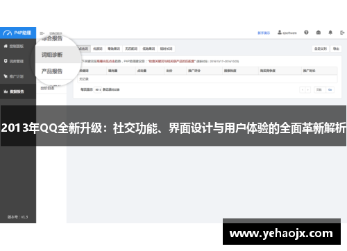 2013年QQ全新升级：社交功能、界面设计与用户体验的全面革新解析